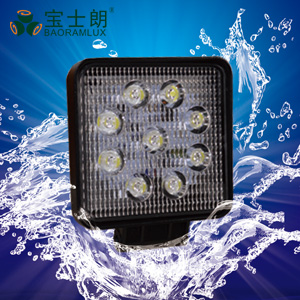 LED车灯_LED工程车灯_LED方形车灯_LED改装灯9*1W/9*2w